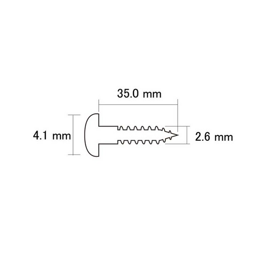 SCUDPS12NH ベースPU用ダイレクトマウントビス　ミリサイズの画像
