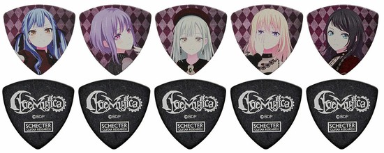 AveMujicaxSchecter「BanG Dream! Ave Mujica」のピック各2枚の10枚セットの画像