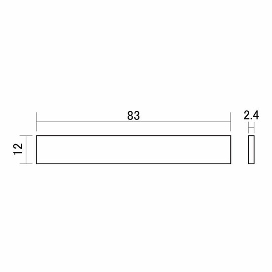 SCUDボーンサドル 83 x 12 x 2.4mm F-3402Wの画像