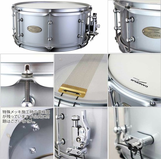 CANOPUSマンガンスチール スネアドラム SS-1465 SP (14