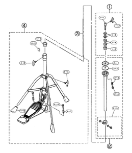 ドラムパーツ ハイハットスタンド＞YAMAHA | 楽器の専門店ミュージック